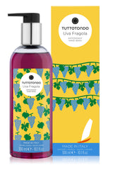Uva Fragola sapone liquido antiossidante con vite rossa e melograno
