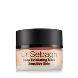 Dr Sebagh Deep Exfoliating Mask Sensitive Skin jar with black lid on white background