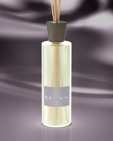 LINARI MALVA Raumduft-Diffusor aus satiniertem italienischem Glas, mit Wengé-Deckel und naturfarbenen Stäbchen